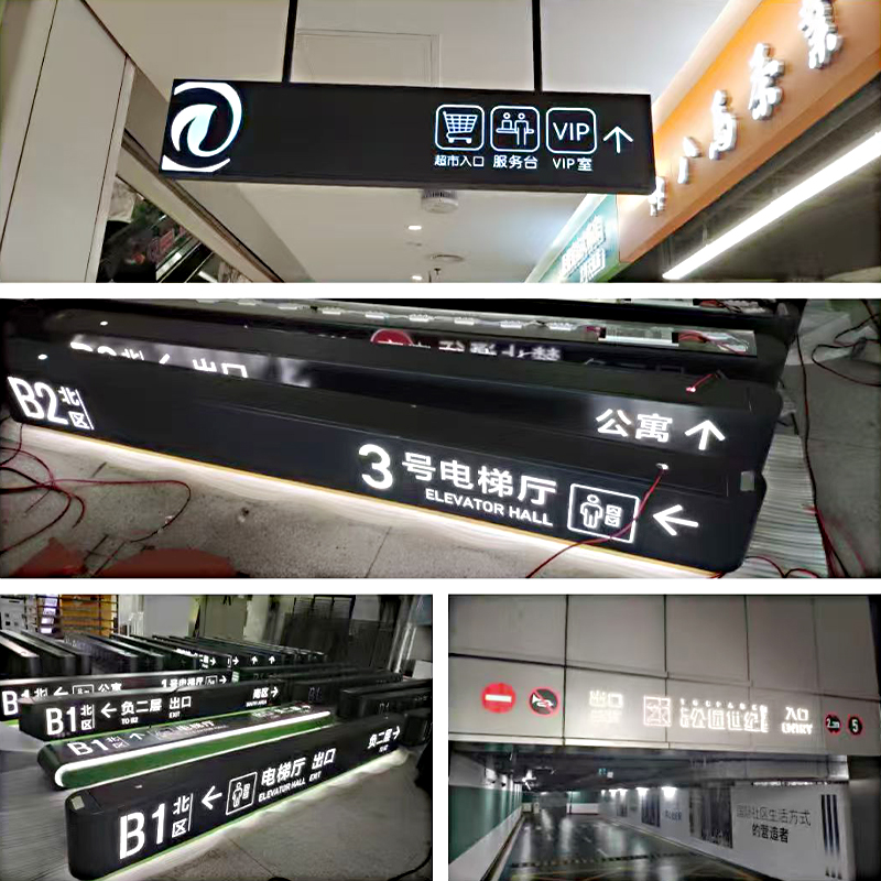 How can we ensure the visibility of signage lightboxes in high-traffic airport environments?