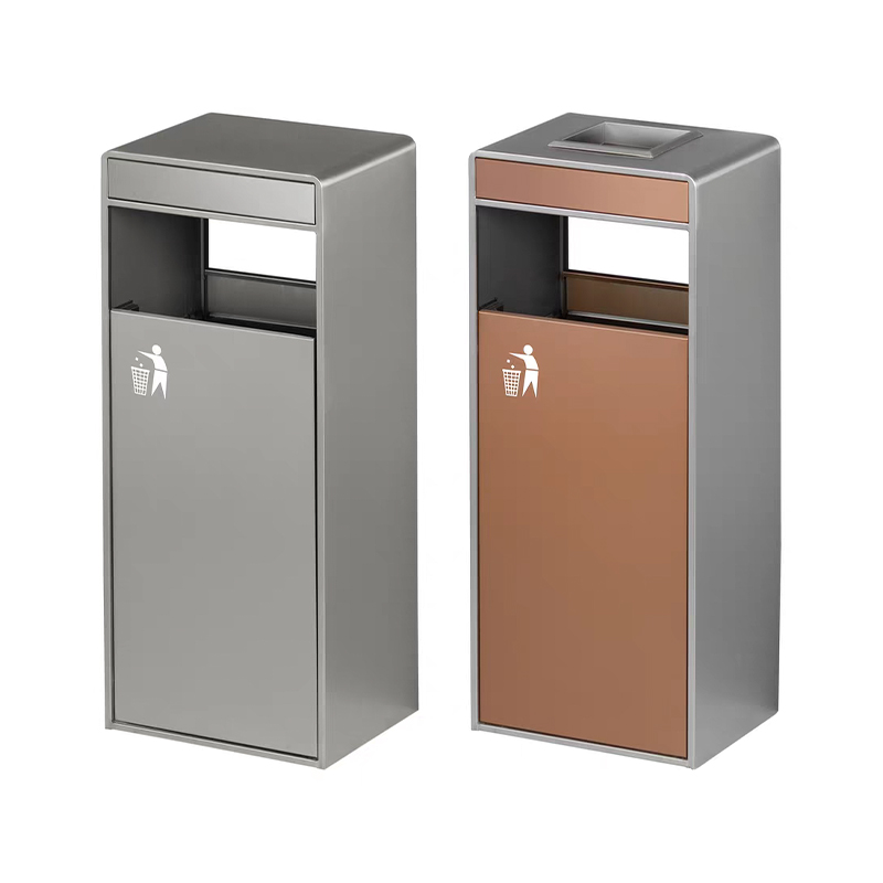 Are garbage can signs and labels made of weather-resistant materials?