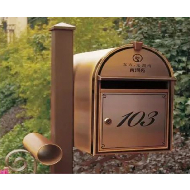 How can a villa mailbox showcase the owner's unique taste?